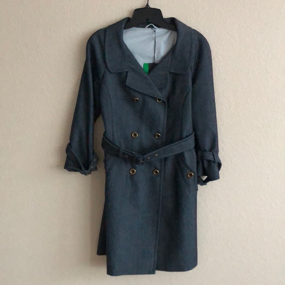 Benetton Denim Trench Coat